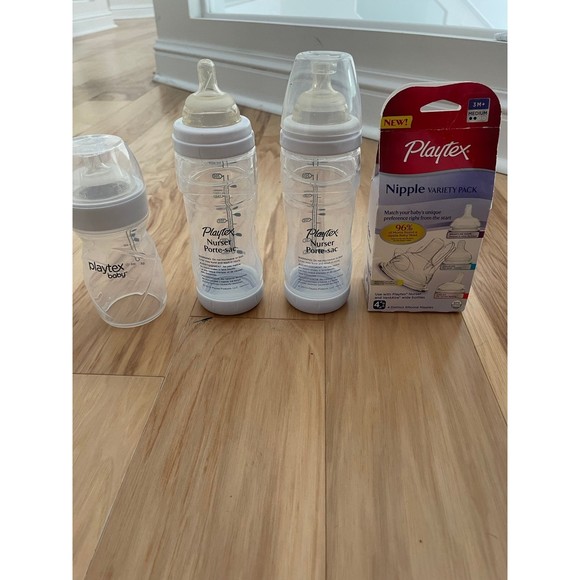 Playtex Drop-Ins Nipples Nurser Porte-Sac Wide baby milk Bottles Ventaire - Picture 1 of 11